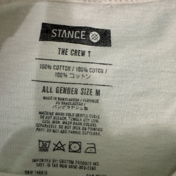 Stance The Crew T-Shirt in Cream - Picture 3 of 3